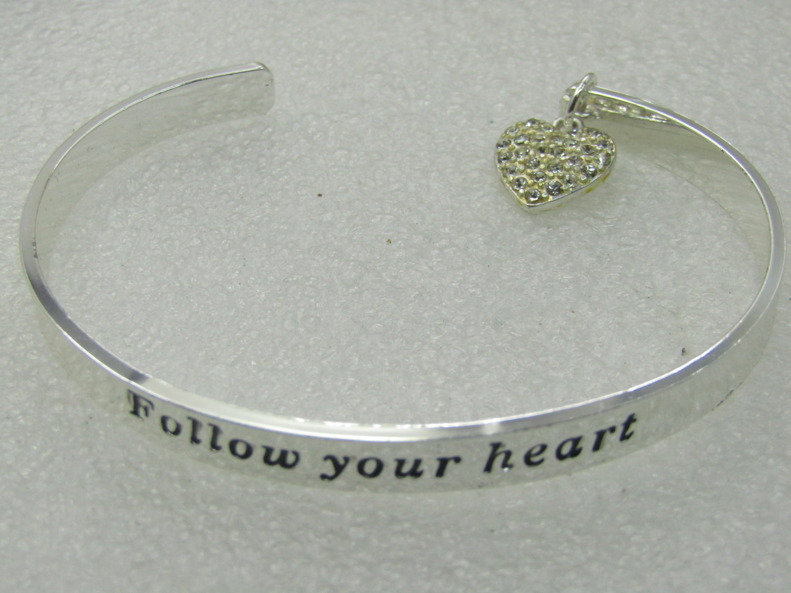 Avon Follow Your Heart Your Heart Cuff Bracelet, 7.25", New in Box - 4
