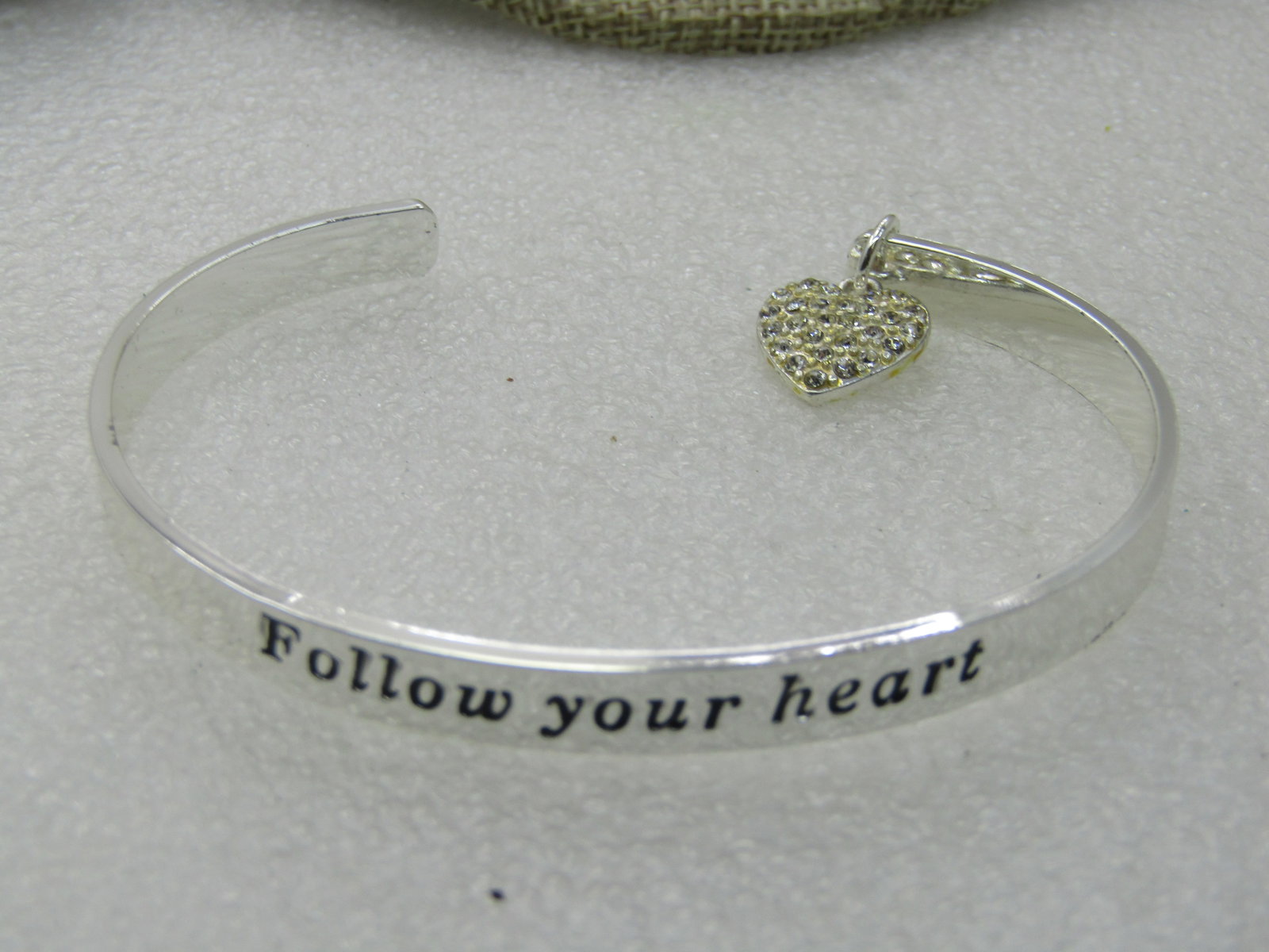 Avon Follow Your Heart Your Heart Cuff Bracelet, 7.25", New in Box - 5