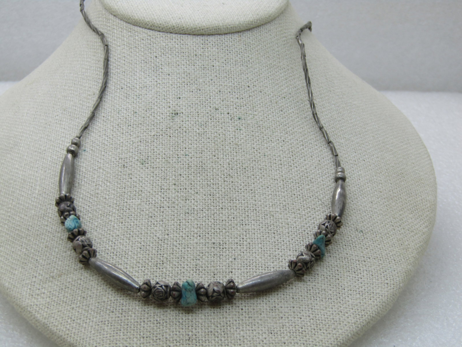 Vintage Southestern Turquoise & Beaded Necklace, 20" - 2