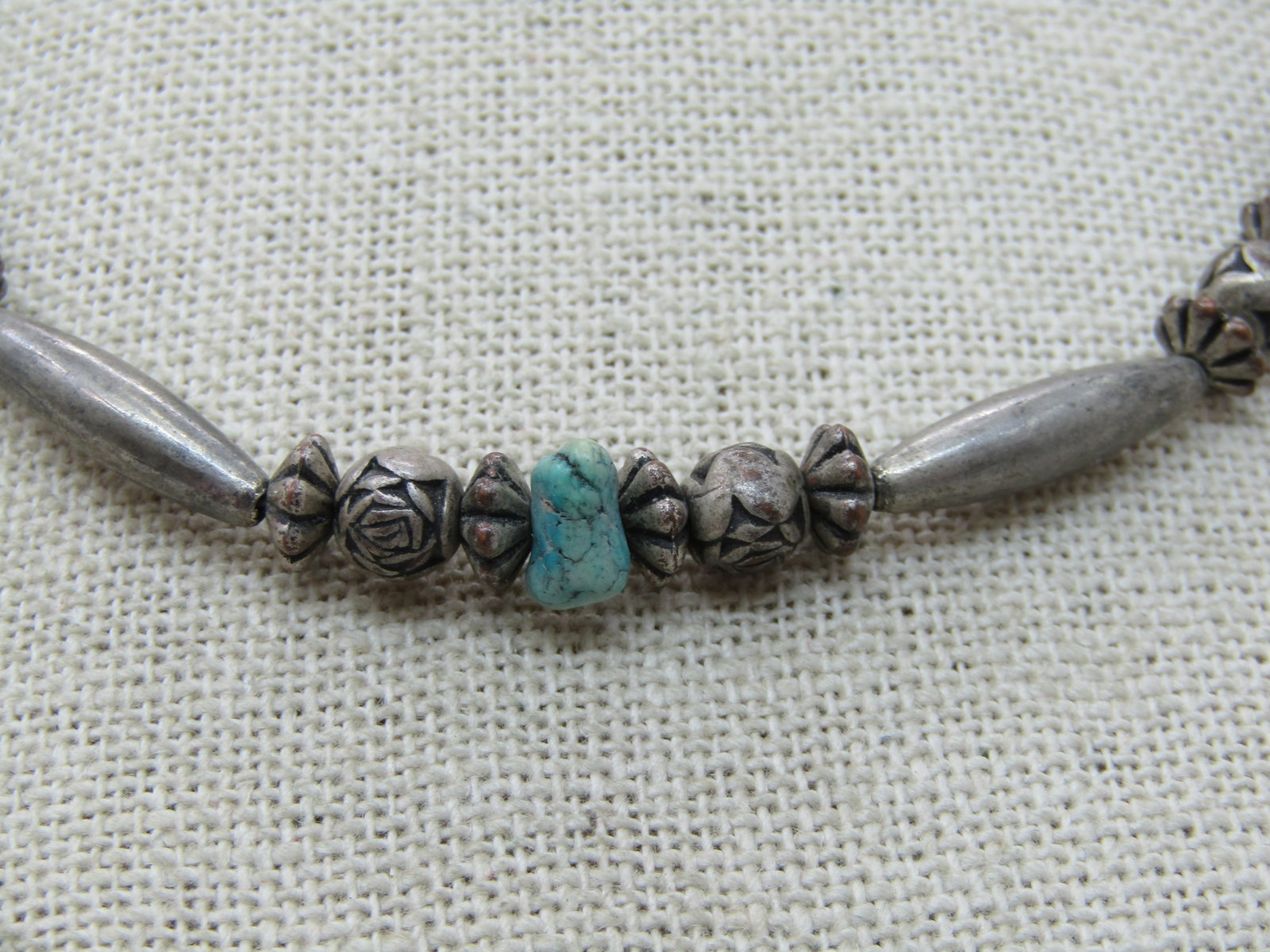 Vintage Southestern Turquoise & Beaded Necklace, 20" - 4