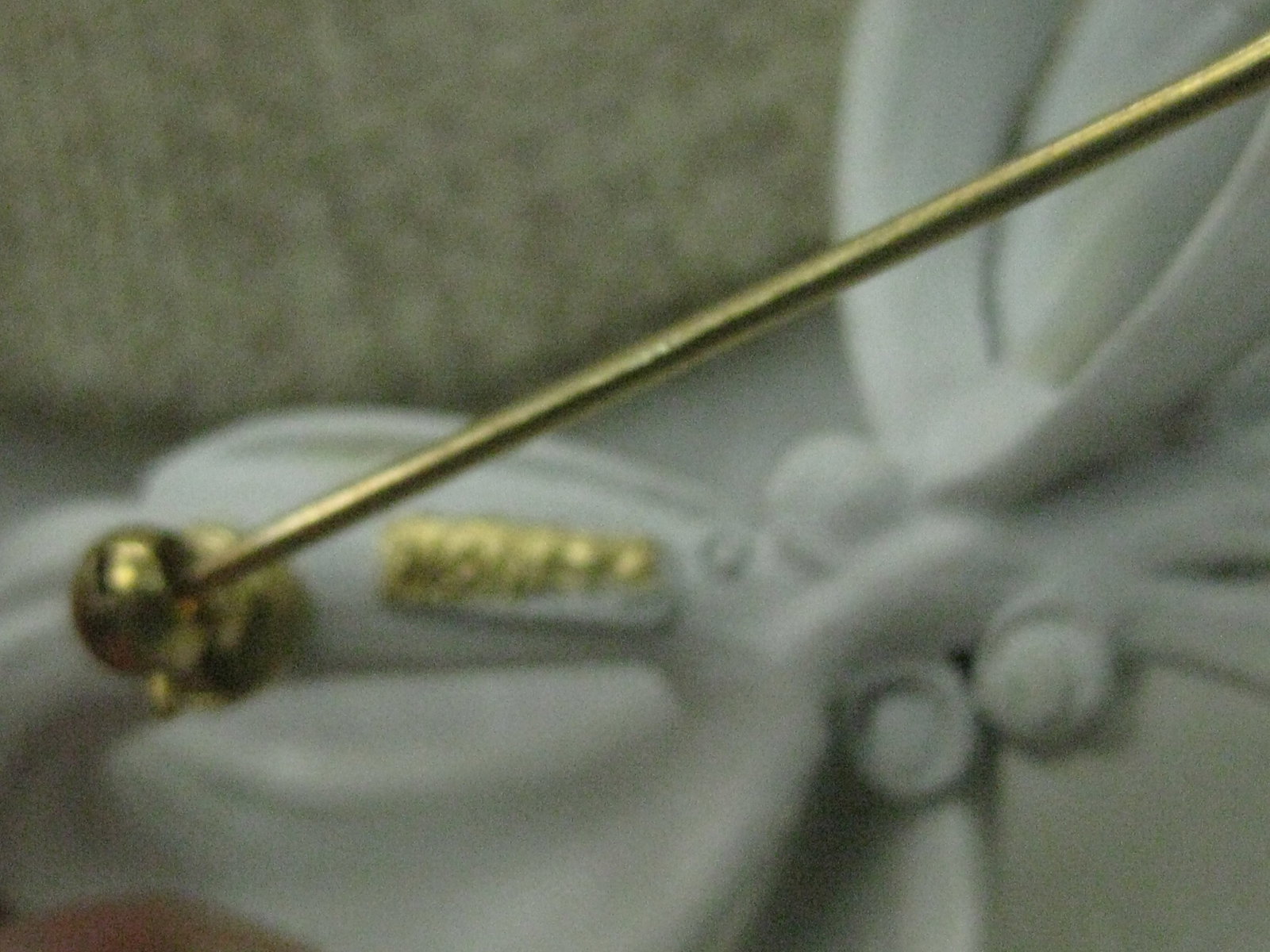 Vintage Monet White Bow Brooch 2", 1960's-1970's - 6
