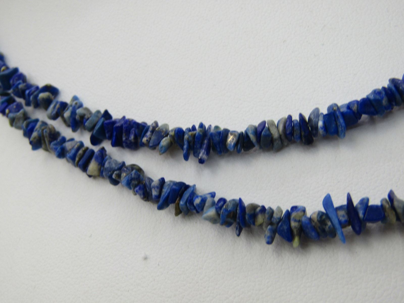 Vintage Southwestern Polished Sodalite Necklace, 32", 5mm Wide, Slipover - 4