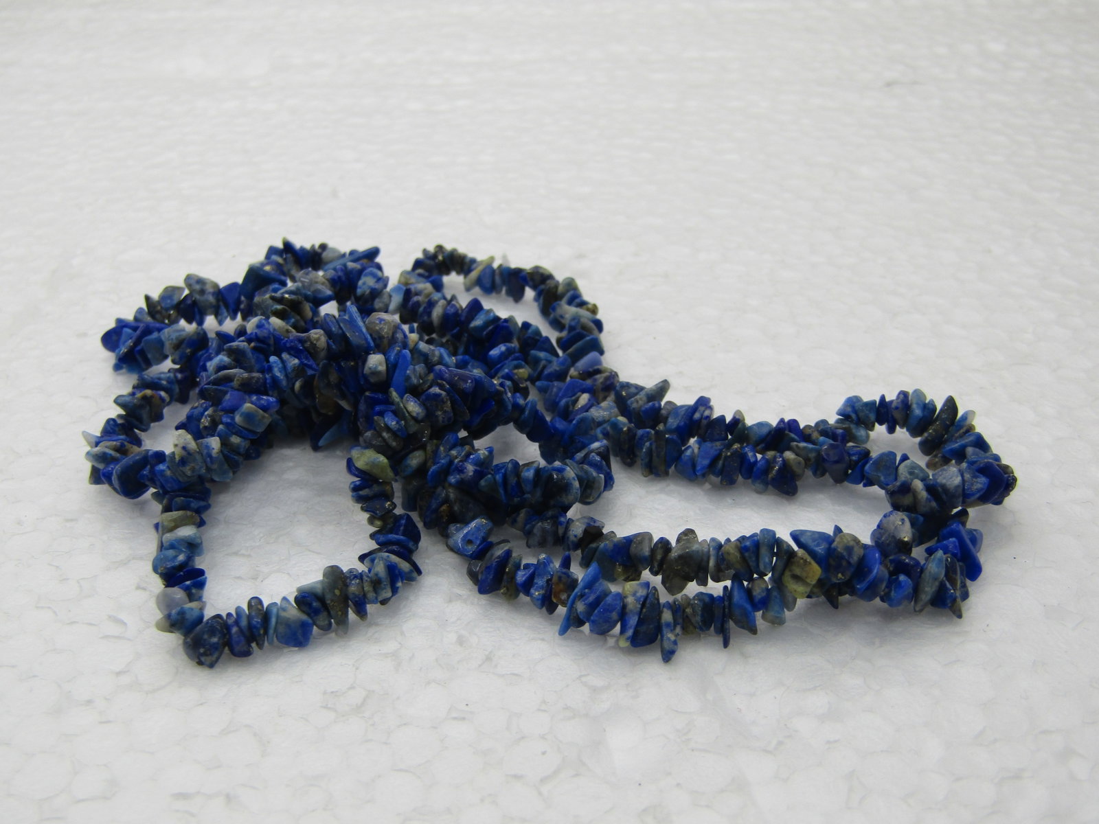 Vintage Southwestern Polished Sodalite Necklace, 32", 5mm Wide, Slipover - 5
