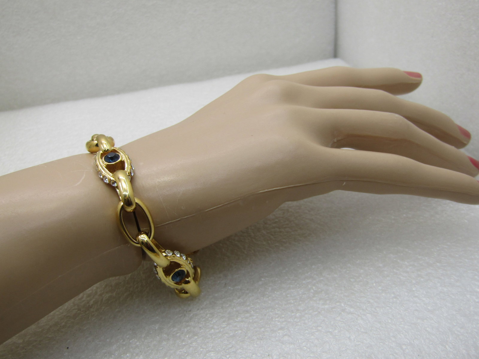 Nolan Miller Faux Sapphire Bracelet, 7" (SS784) - 4