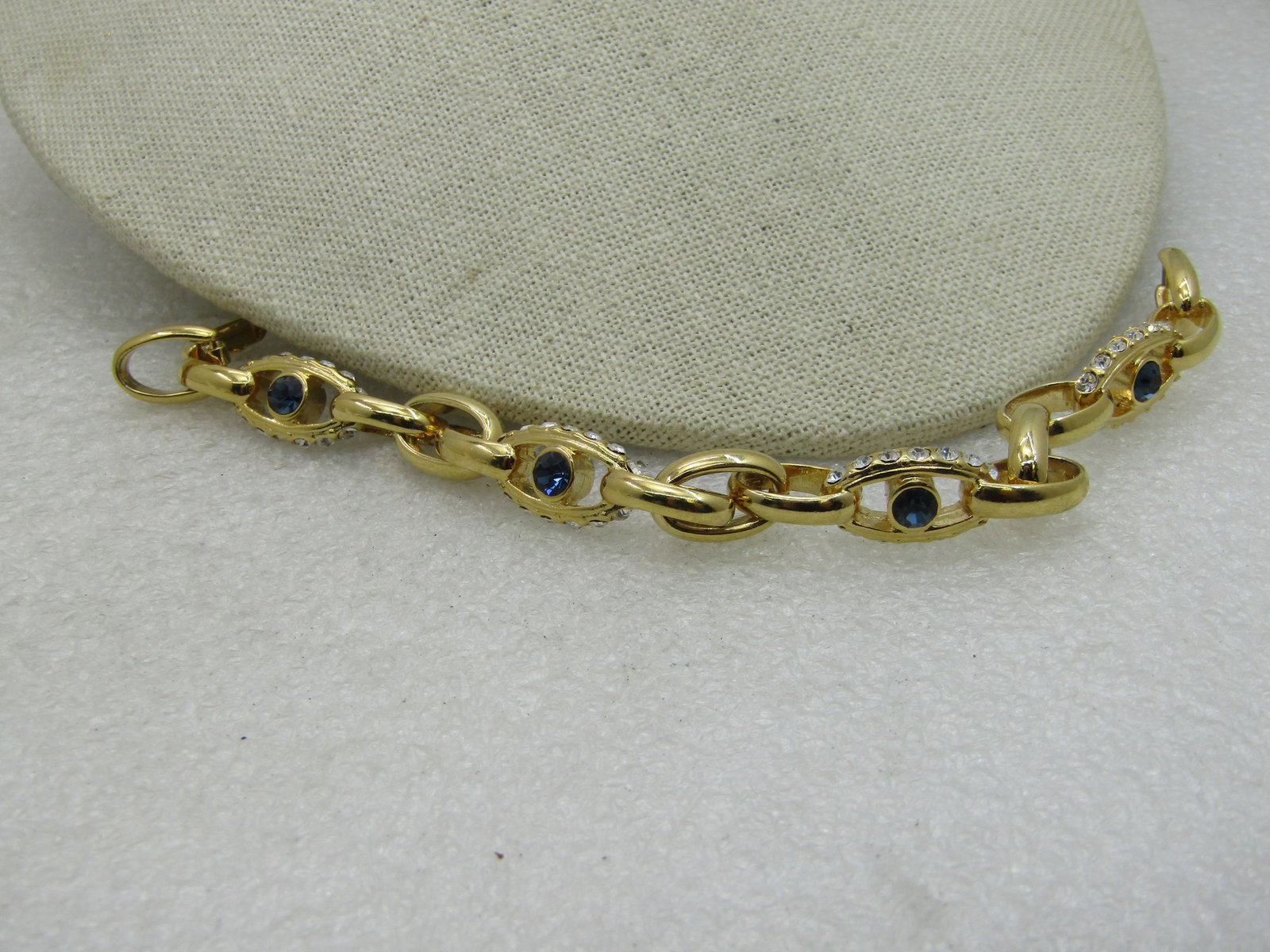Nolan Miller Faux Sapphire Bracelet, 7" (SS784) - 5