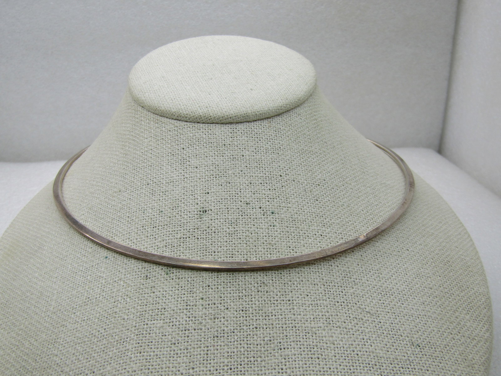 Vintage Sterling Silver Collar Neckace, 16", Mexico, 16.07 Gr (1 of 6)