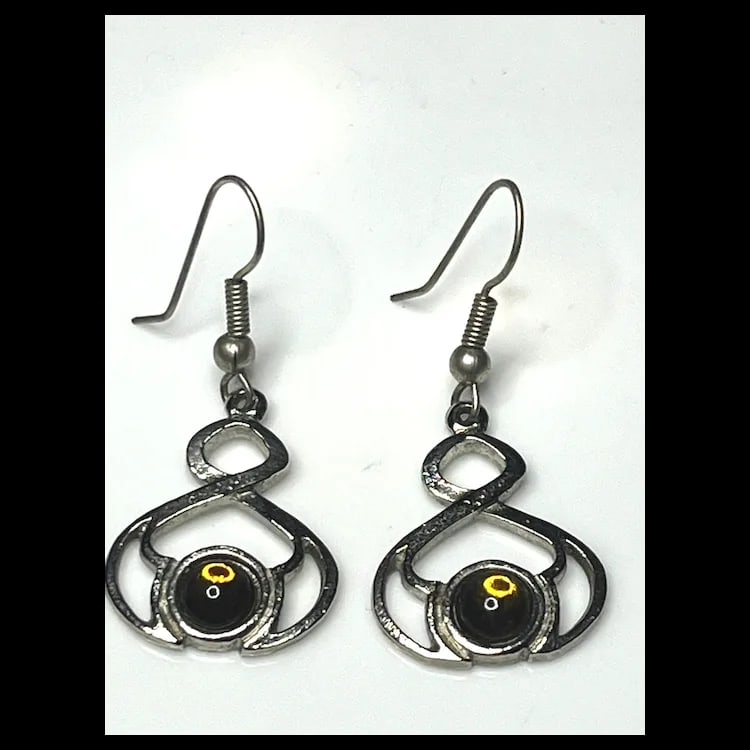 Estate Celtic Design Earrings - 2