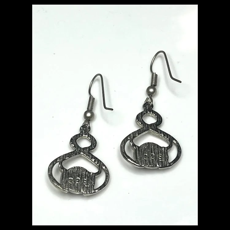 Estate Celtic Design Earrings - 4