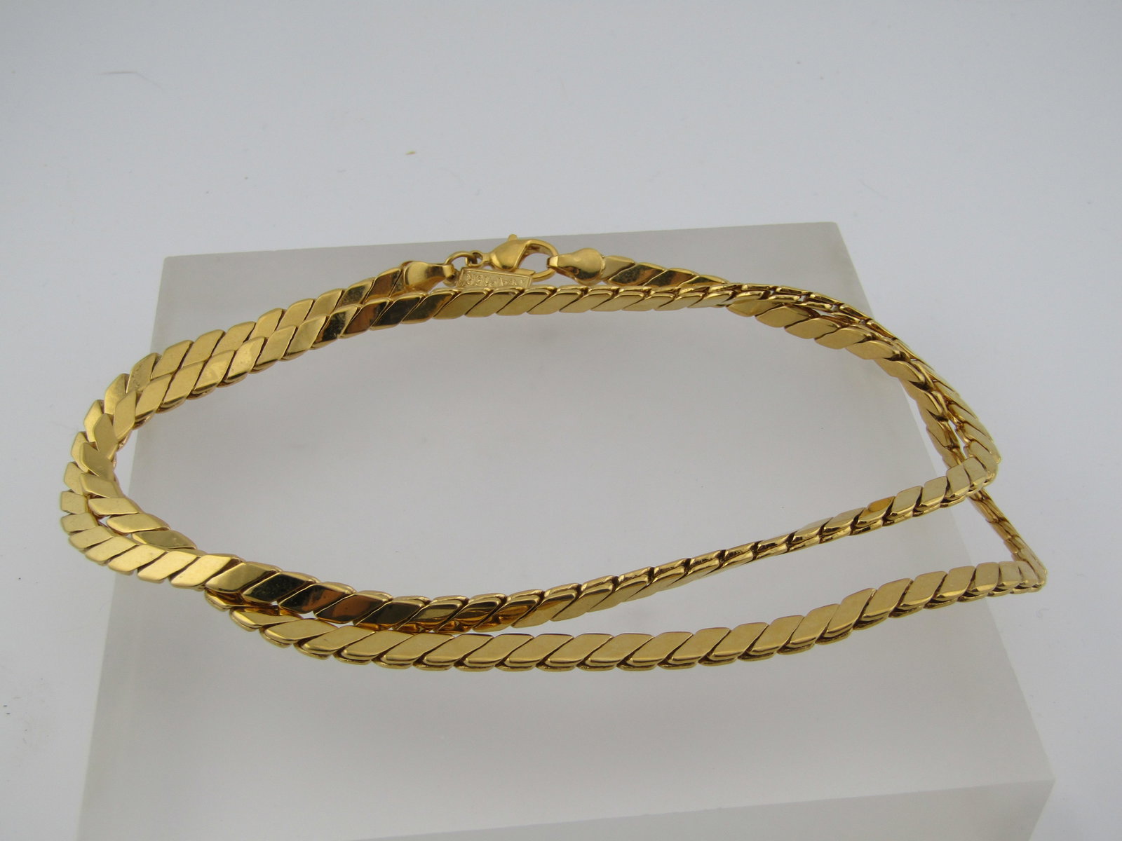 Vintage Napier Thick Slant Link Necklace, 23.5", 1980's-1990's - 5