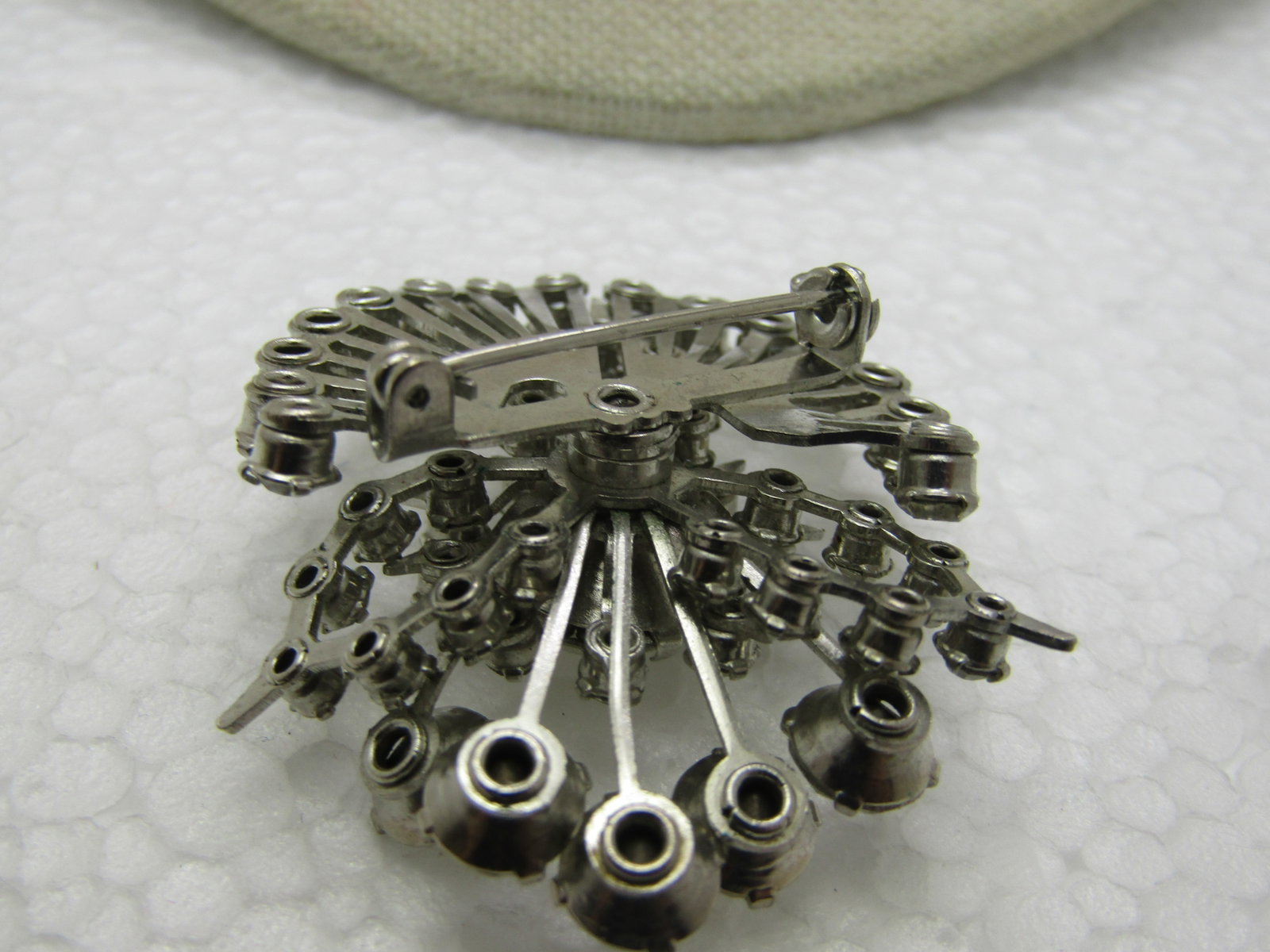 Vintage Art Deco Rhinestone Statement Brooch, 2",1930's- 1940's - 4