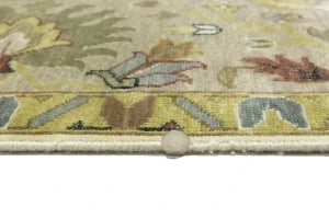 Cream Floral Traditional 10X14 Oushak Chobi Oriental Rug - 9