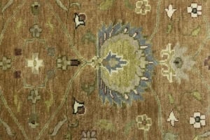 Rust Orange Floral 3X5 Osh Chobi Oriental Rug - 12