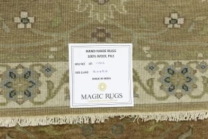 Rust Orange Floral 3X5 Osh Chobi Oriental Rug - 15
