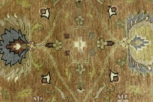 Rust Orange Floral 3X5 Osh Chobi Oriental Rug - 9