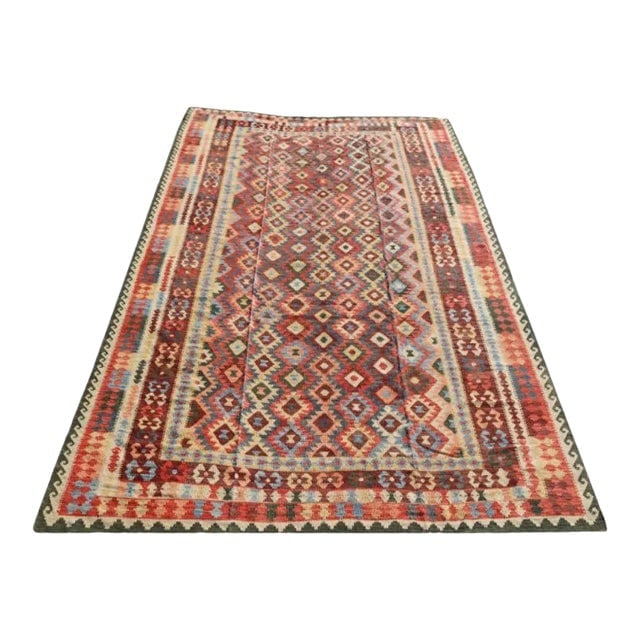 Large Afgan Kilim: Title:Large Afgan Kilim Rug#:57529 Size/Format:10.02x16.03 Origin:Afganistan Material:wool Reserve: $2,500.00 Shipping: Domestic: Flat-rate of $150.00 to anywhere within the contiguous U.S. Internatio