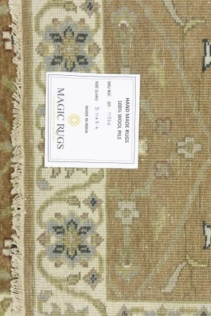 Rust Orange Floral 3X10 Osh Chobi Oriental Runner Rug - 16