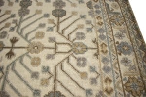 Cream Geometric 8X9 Modern Oriental Rug - 10