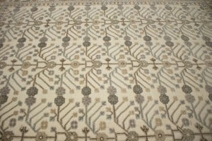 Cream Geometric 8X9 Modern Oriental Rug - 7