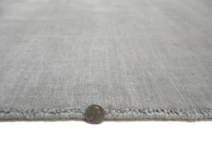 Gray Modern Solid 5X8 Gabbeh Oriental Rug - 12