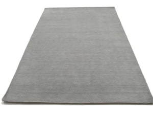 Gray Modern Solid 5X8 Gabbeh Oriental Rug - 3