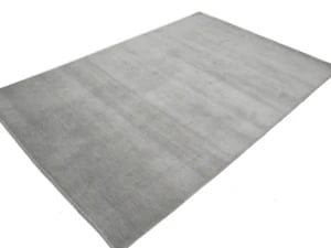 Gray Modern Solid 5X8 Gabbeh Oriental Rug - 5