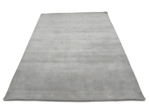 Gray Modern Solid 5X8 Gabbeh Oriental Rug - 6