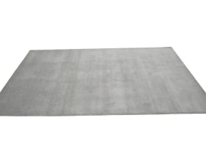 Gray Modern Solid 5X8 Gabbeh Oriental Rug - 7