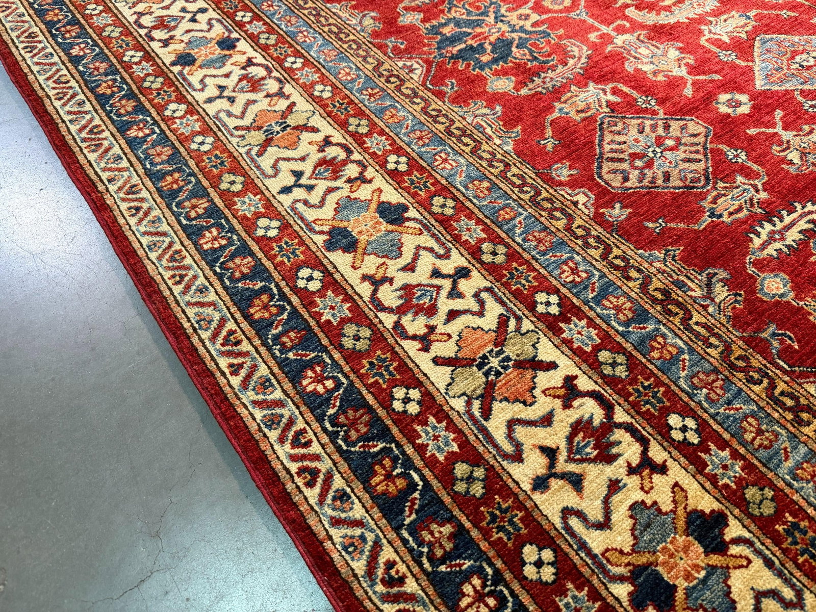 Magnificent Super Kazak Rug 9.1x12.6 - 9