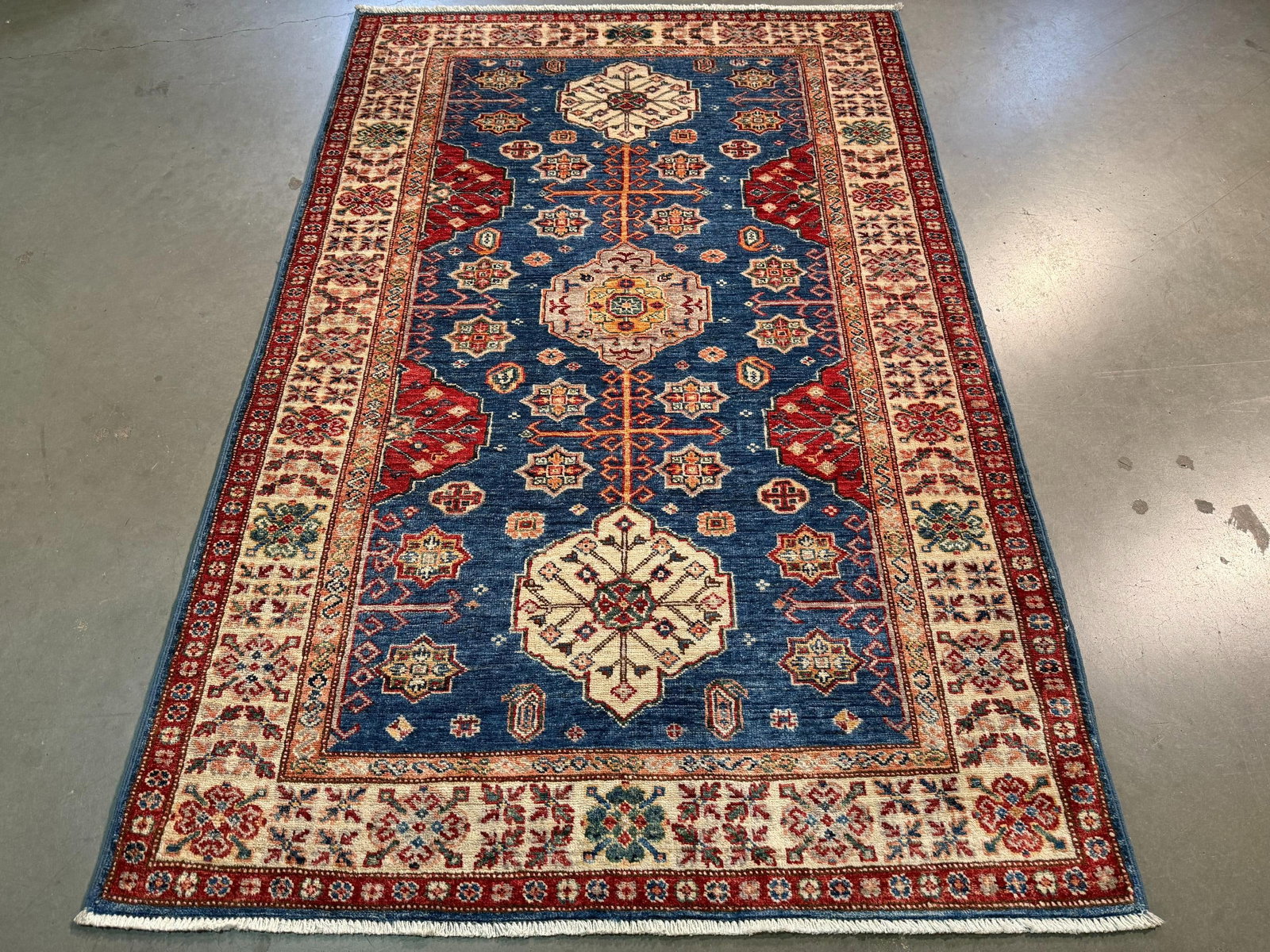 Fine Super Kazak Rug 4x6 (1 of 5)