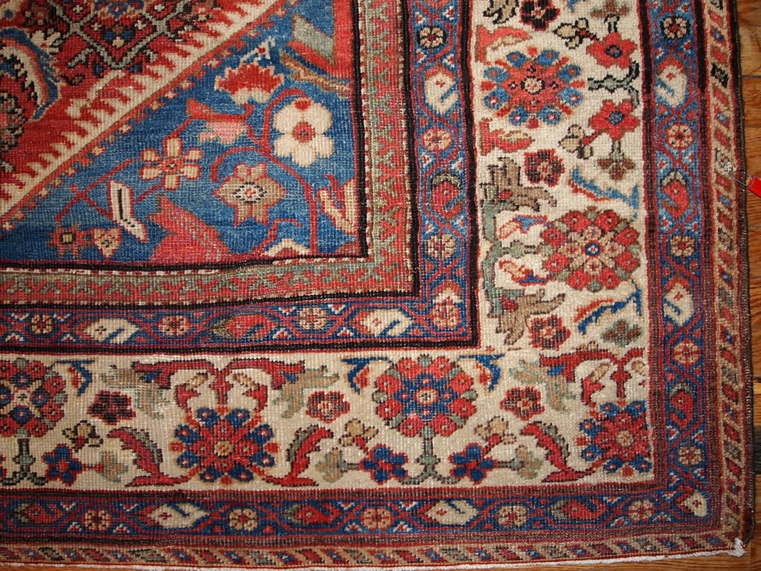 Hand made antique Persian Mahal rug 8.9' x 11.7' ( 274cm x 359cm ) 1900 - 2