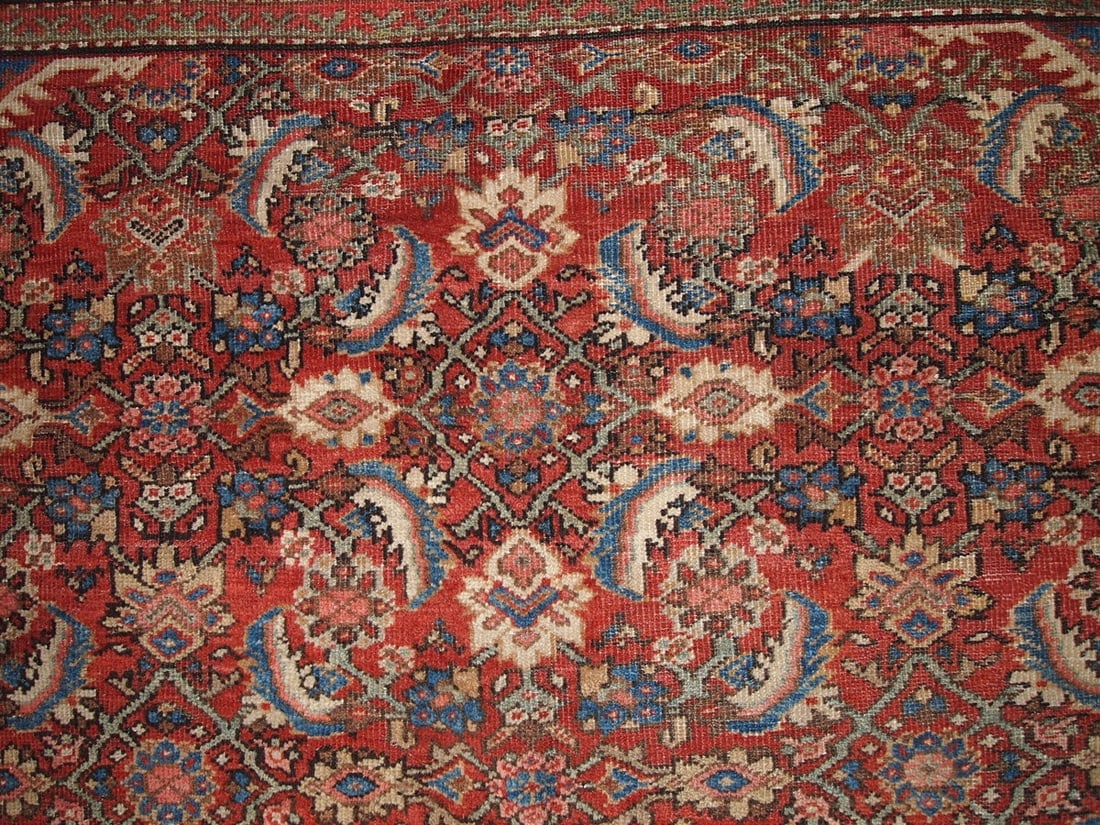 Hand made antique Persian Mahal rug 8.9' x 11.7' ( 274cm x 359cm ) 1900 - 4