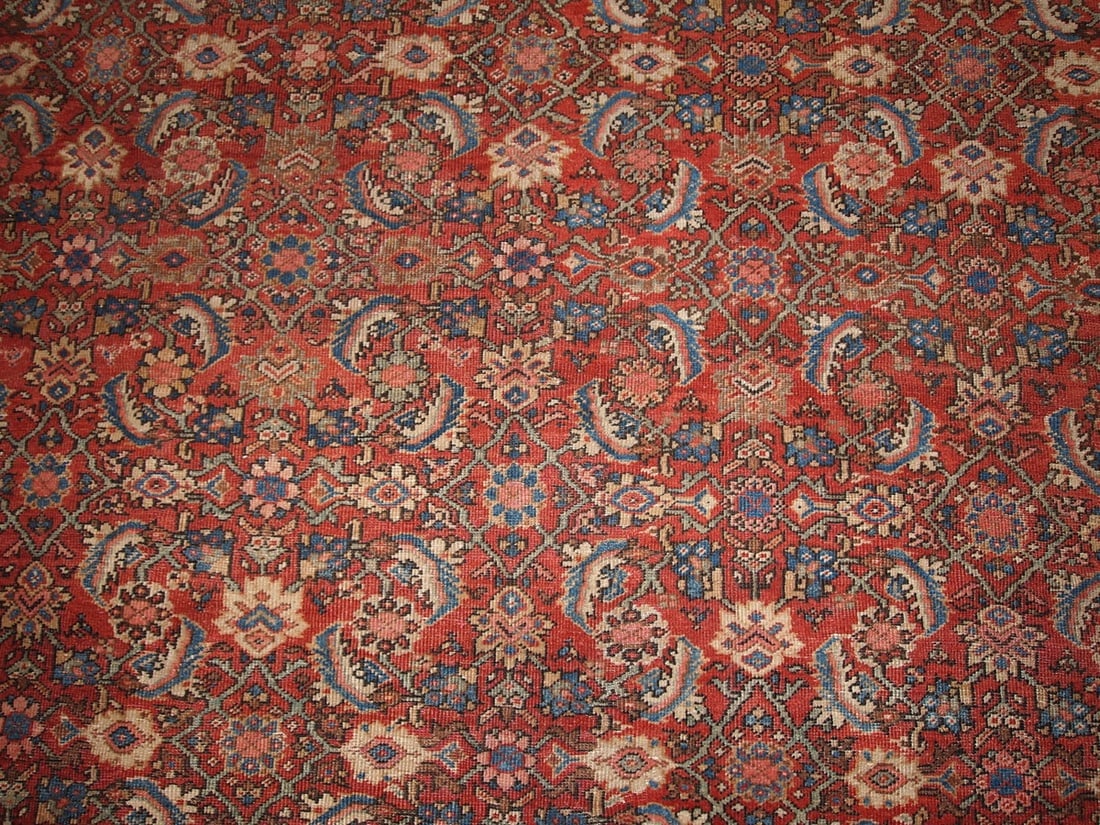 Hand made antique Persian Mahal rug 8.9' x 11.7' ( 274cm x 359cm ) 1900 - 5