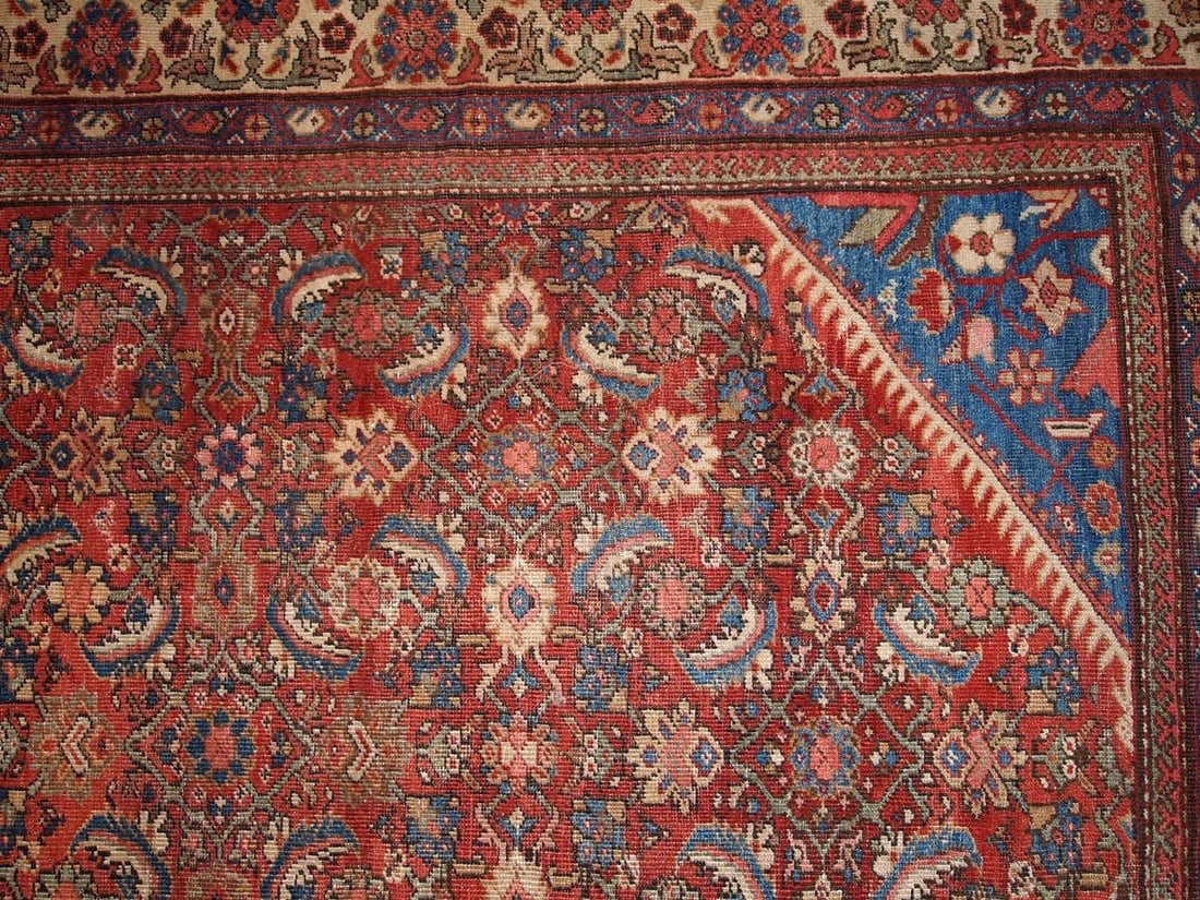Hand made antique Persian Mahal rug 8.9' x 11.7' ( 274cm x 359cm ) 1900 - 6