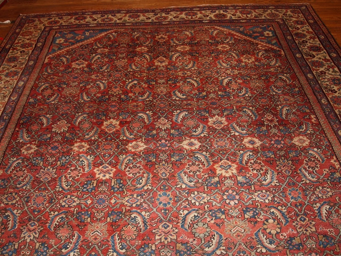 Hand made antique Persian Mahal rug 8.9' x 11.7' ( 274cm x 359cm ) 1900 - 8
