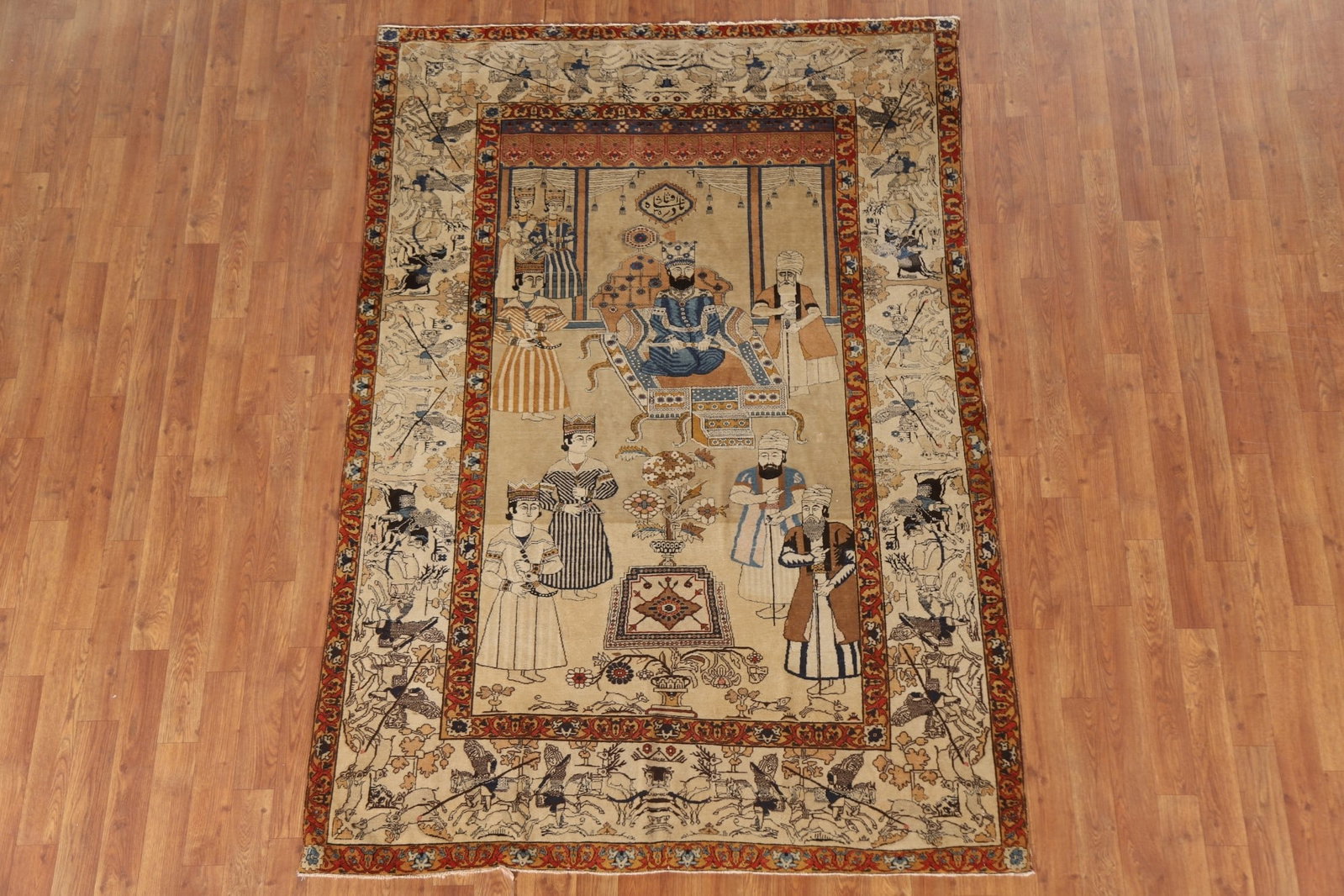 Pre-1900 Vegetable Dye Kashan Mohtasham Persian Rug 5x7: Title: Pre-1900 Vegetable Dye Kashan Mohtasham Persian Rug 5x7 Description:A Beautiful Genuine Iran ( Persia ) Kashan (Mohtasham) rug is Hand Knotted by skillful weavers in Iran ( Persia
