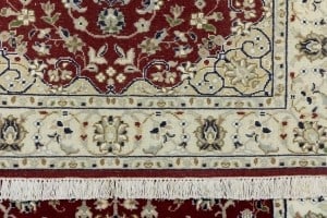 Red Floral 3X10 Indo-Nain Oriental Runner Rug - 16