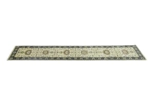 Cream Floral 2'5X13'4 Osh Chobi Peshawar Oriental Runner Rug - 14