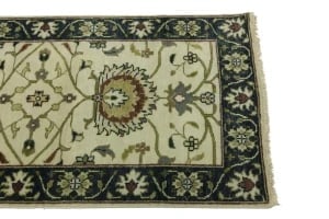 Cream Floral 2'5X13'4 Osh Chobi Peshawar Oriental Runner Rug - 5