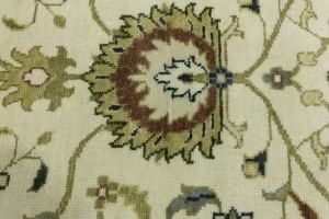 Cream Floral 2'5X13'4 Osh Chobi Peshawar Oriental Runner Rug - 7