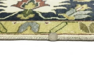 Cream Floral 10X14 Oushak Chobi Oriental Rug - 15