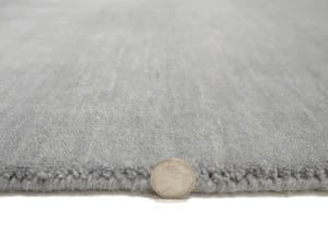 Gray Modern Solid 6X9 Gabbeh Oriental Rug - 10