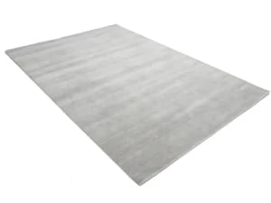 Gray Modern Solid 6X9 Gabbeh Oriental Rug - 11