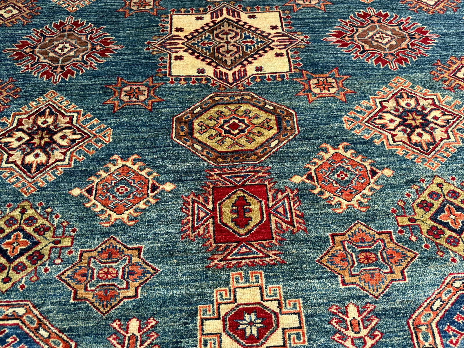 Fine Super Kazak Rug 10x13 - 4