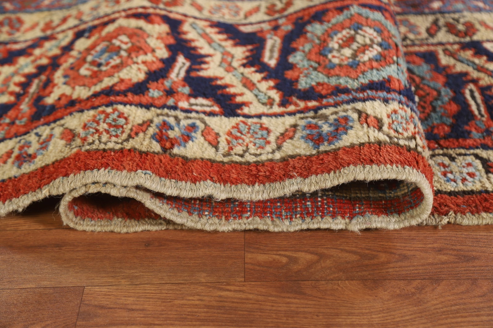 Pre-1900 Vegetable Dye Heriz Serapi Persian Area Rug 9x11 - 12