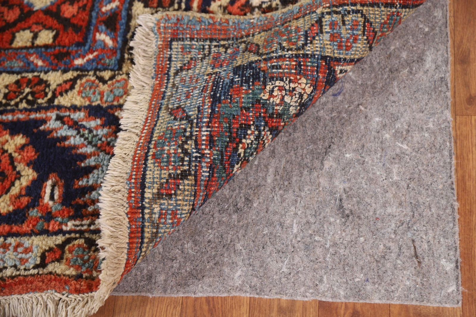 Pre-1900 Vegetable Dye Heriz Serapi Persian Area Rug 9x11 - 6