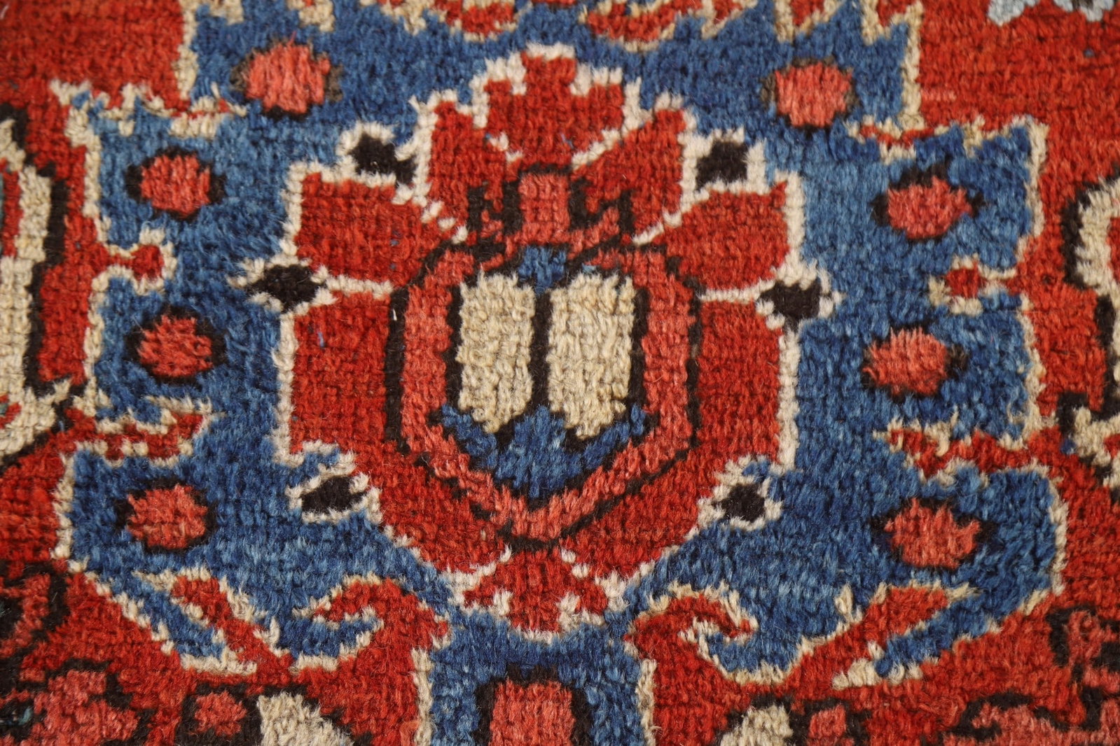 Pre-1900 Vegetable Dye Heriz Serapi Persian Area Rug 9x11 - 8