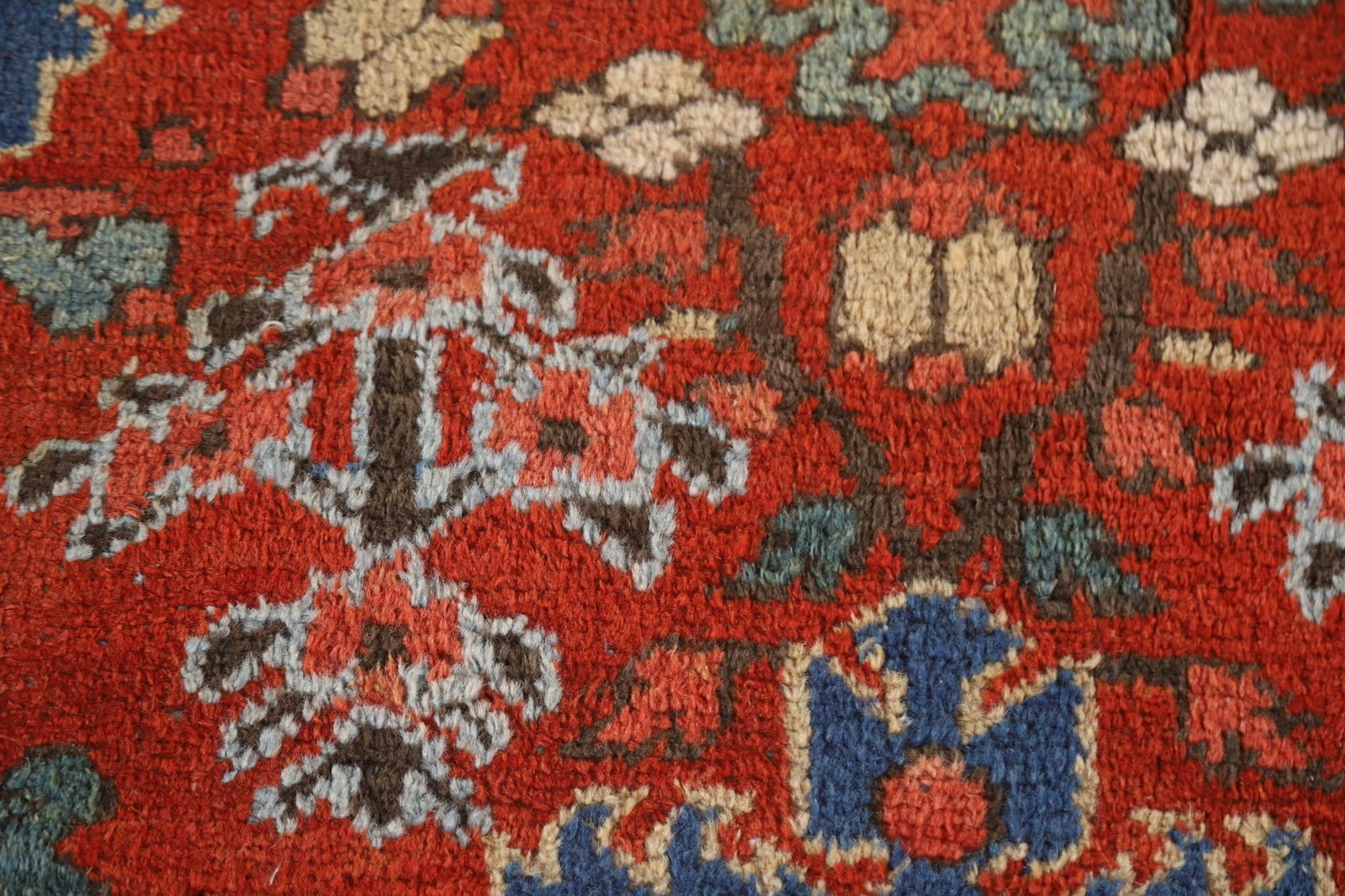 Pre-1900 Vegetable Dye Heriz Serapi Persian Area Rug 9x11 - 9