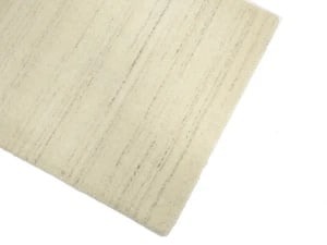 Cream Solid Gabbeh Modern Rug in All Size - 8