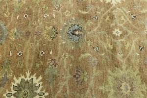 Light Rust Floral 5x8 Osh Chobi Oriental Rug - 10