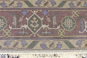 Blue Geometric 9X12 Heriz Serapi Oriental Rug - 20
